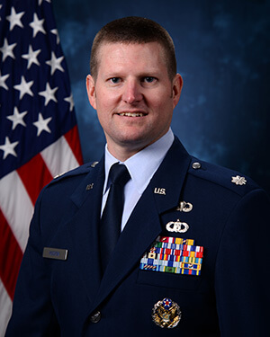 Official photo of Lt Col Huston (CCLD)
