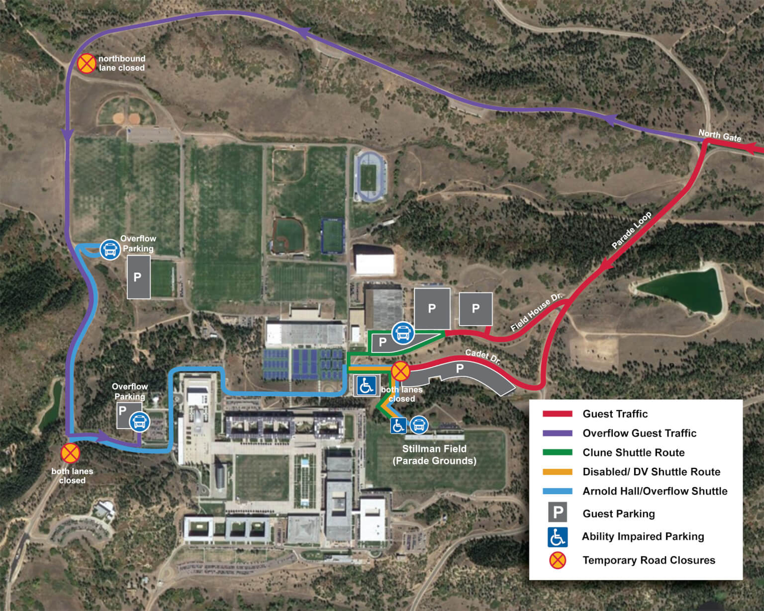 Map of Graduation Parade
