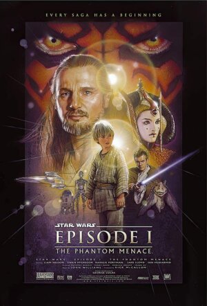 Movie Poster: Star Wars The Phantom Menace.