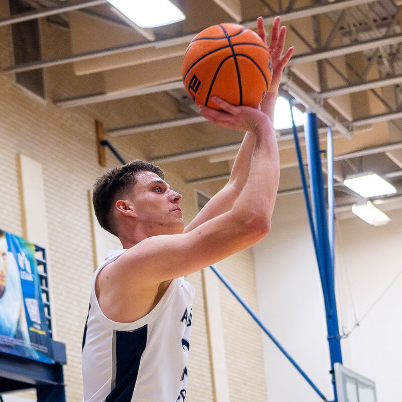 Cadet-Candidates playing basketball for the Prep School