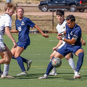 Cadet-Candidate playing soccer for the Prep School