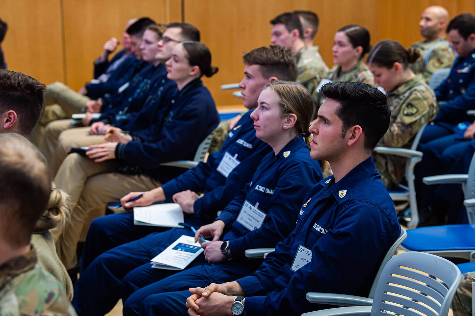 Cadets at Service academy Character Summit