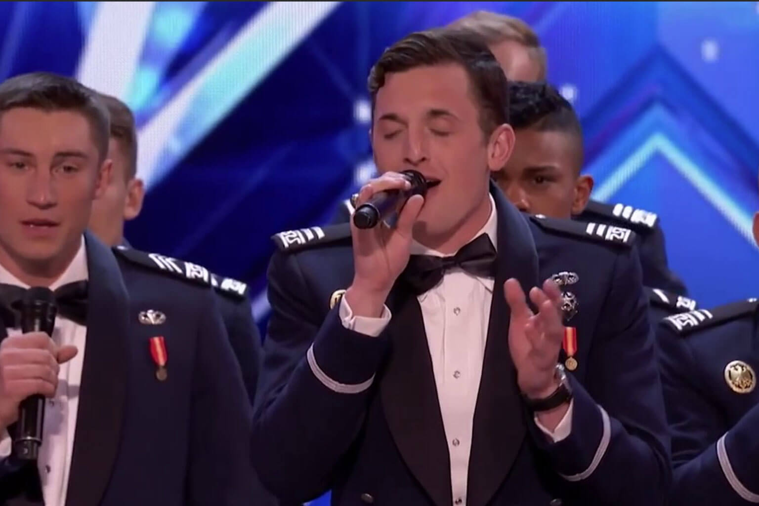 Cadets perform as part of the 