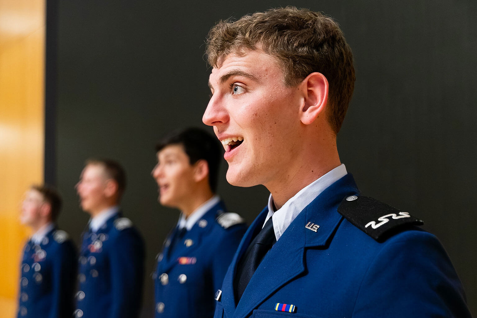 Cadets perform as part of the 