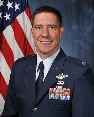 Official photo of Lt Col Szarke