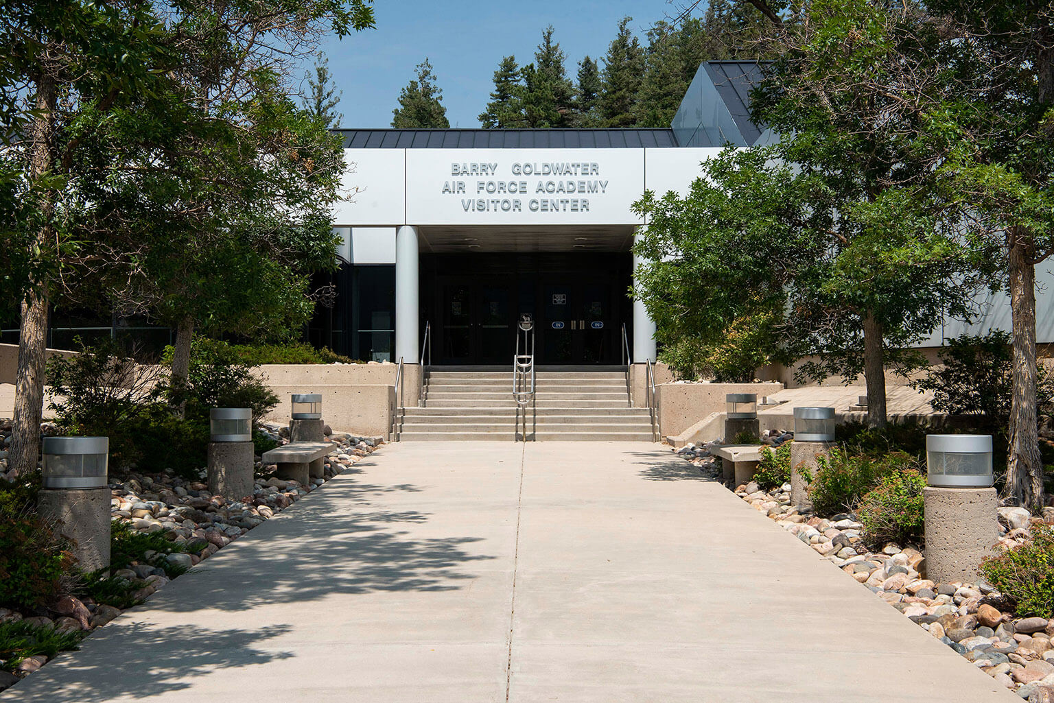 Front entrance of USAFA Visitor Center