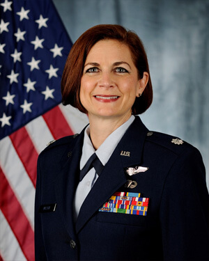Official photo of Lt Col Lynda Zamora Wilson