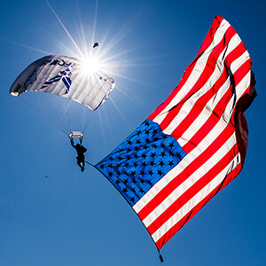 Image of Wings of Blue demonstration.