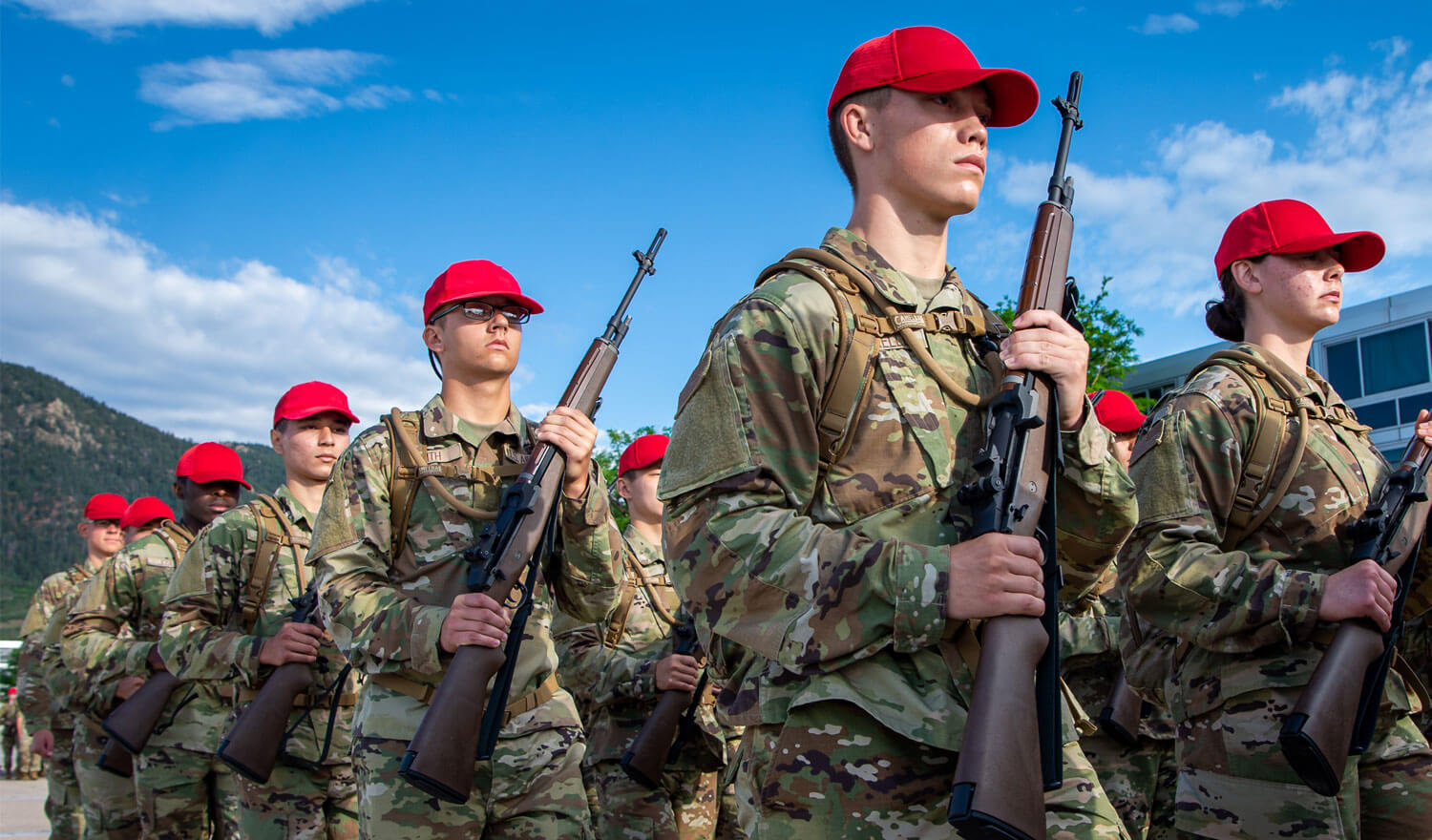 Cadets during March Back from Jacks Valley.