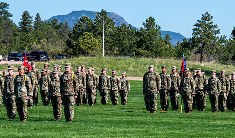 Cadet Candidates during Prep School Graduation parade.