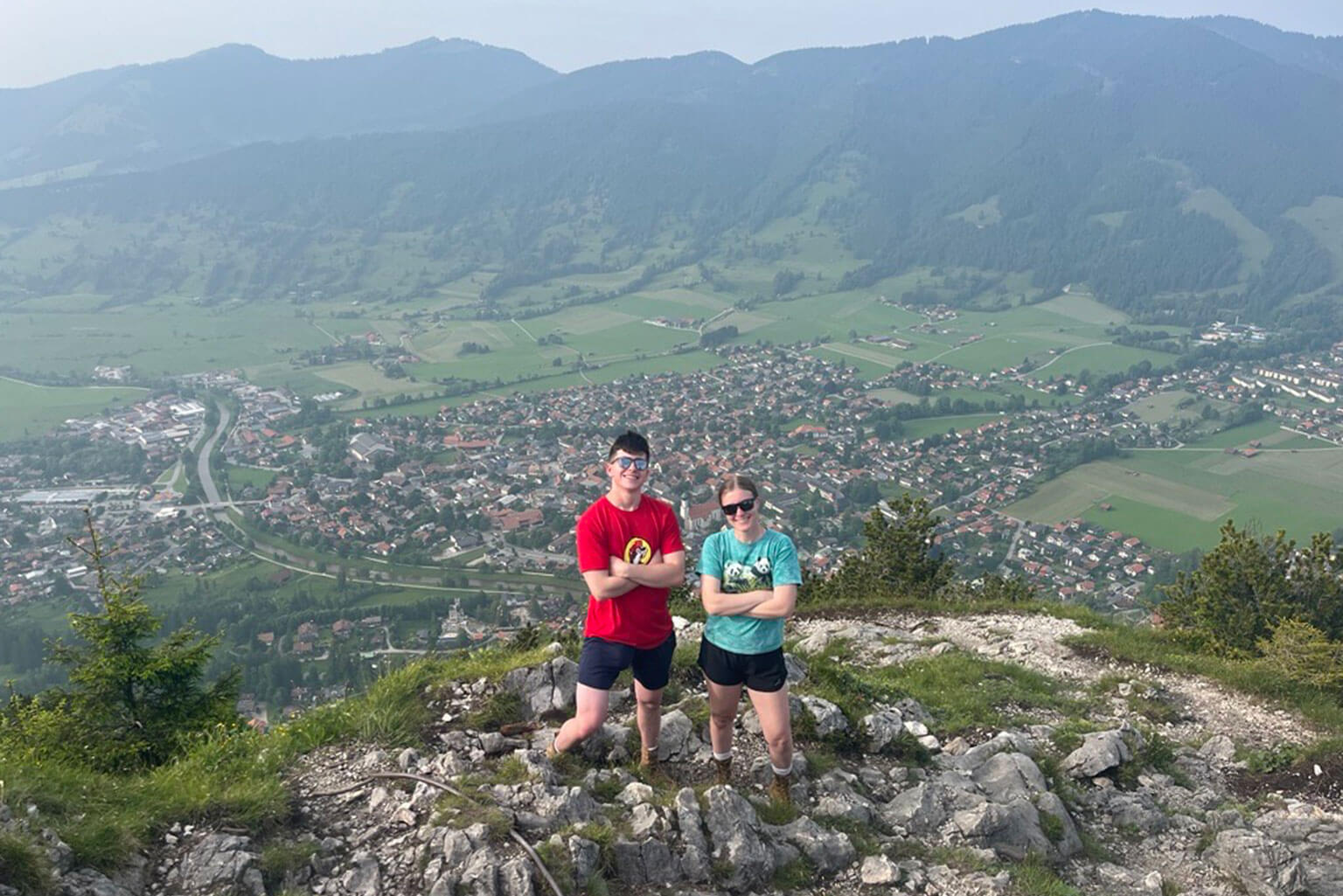 Cadet 2nd Class Michael Fays and Cadet 2nd Class Audrey Neukomm hiked The Kofel while attending NATO School in Oberammergau, Germany.