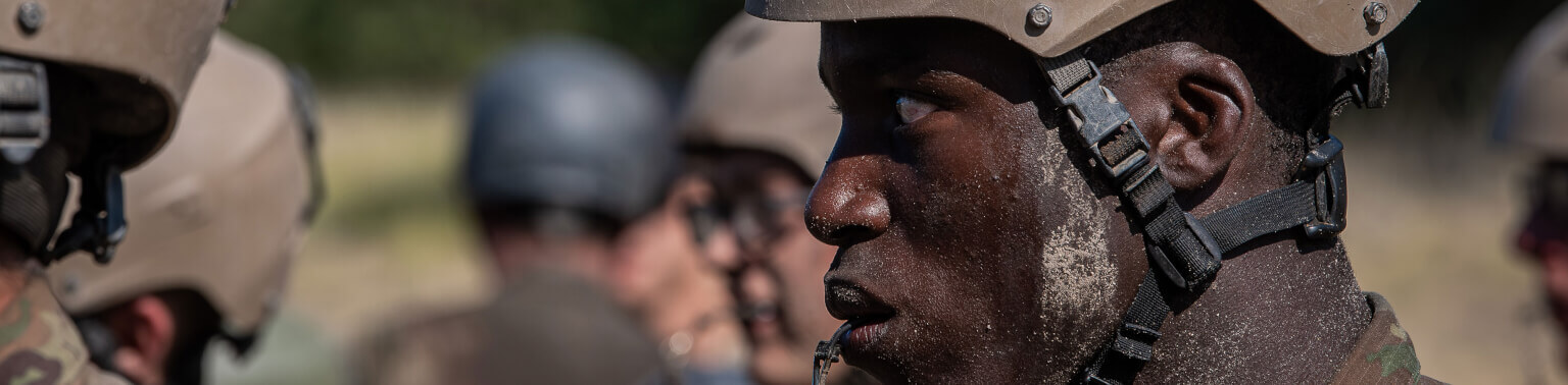 Basic cadet during Cadet Basic Training at Jacks Valley.