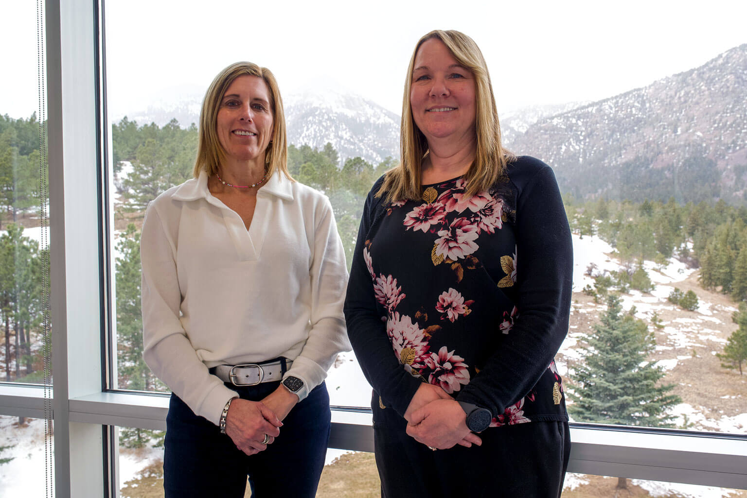 As the Parent Liaison Team, Carrie Clancy and Rose Marie Nikovits connect cadet parents with U.S. Air Force Academy events.