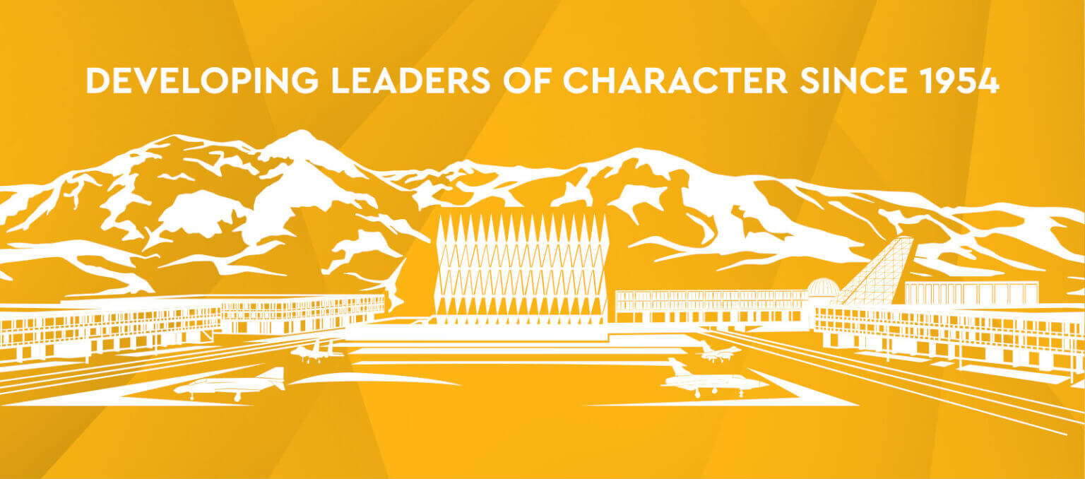 Yellow candy bar wrapper. Developing leaders of character since 1954.